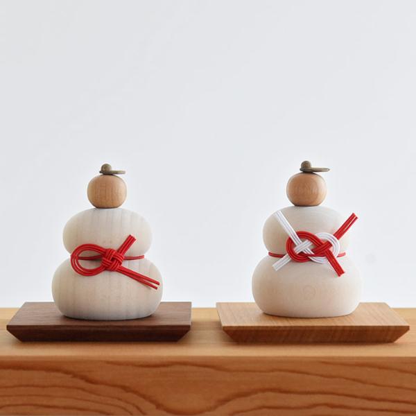 【アンジェ別注】 hare 水引で結ぶ  小さな木の鏡餅 お正月
