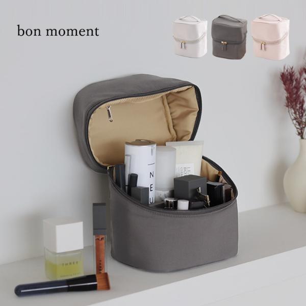 【ポーチ300円OFFクーポン】bon moment 整理ができる化粧ポーチ バニティ型／ボンモマン