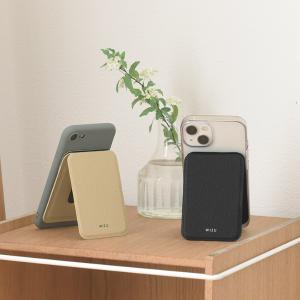 MagSafe対応 スタンドカードホルダー マグネットシール付／WIZU ウィズユー（31％OFF）【送料無料】