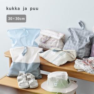 kukka ja puu 濡れたまま収納できる 防水ポーチ 小さめ 30×30cm／クッカヤプー【雨の日】