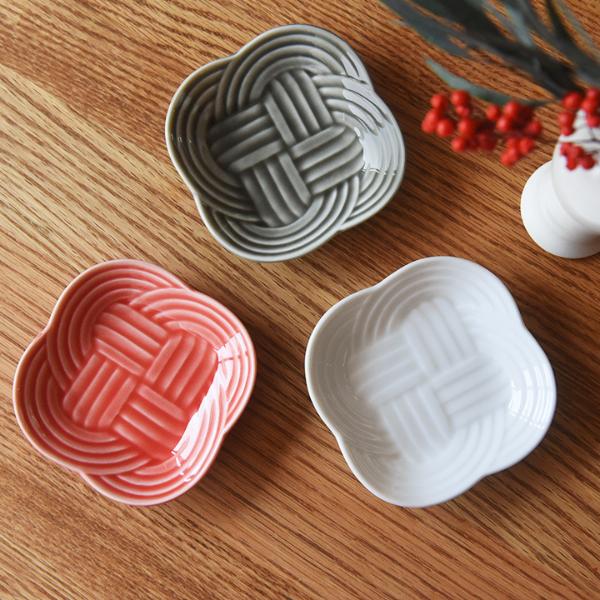 結 9cm 豆皿／小田陶器 お正月