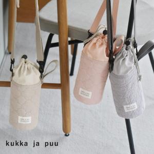 【イブル生地】kukka ja puu キズを防ぐ 水筒カバー キッズボトル 600ml専用 子供 水筒ケース カバー ショルダー／クッカヤプー
