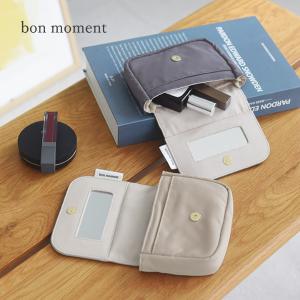 【ポーチ300円OFFクーポン】bon moment さっとお直しができる ミラー付き ミニポーチ／ボンモマン