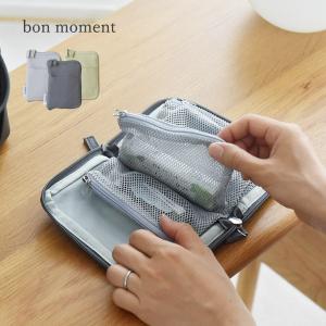 bon moment 旅上手になれる 手帳型 ミニポーチ／ボンモマン