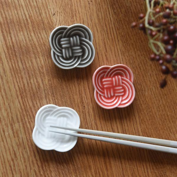 結 箸置き皿／小田陶器