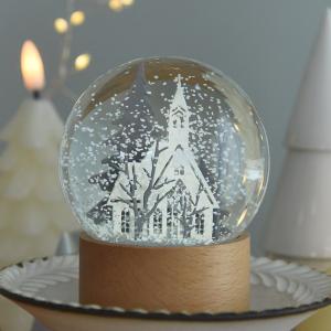 クリスマス インテリアに馴染む スノードーム ノエルの街【c25】【送料無料】