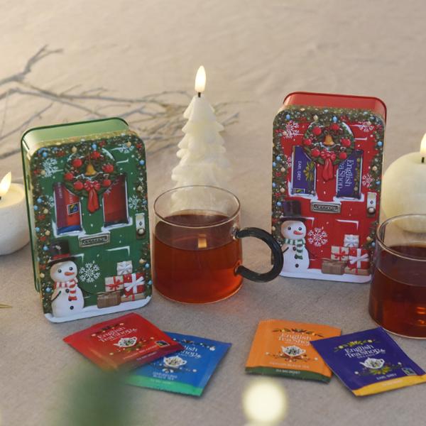 クリスマス イングリッシュティーショップ クリスマス・ドア・リース缶 18P入り／English Tea Shop【c25】（30％OFF）