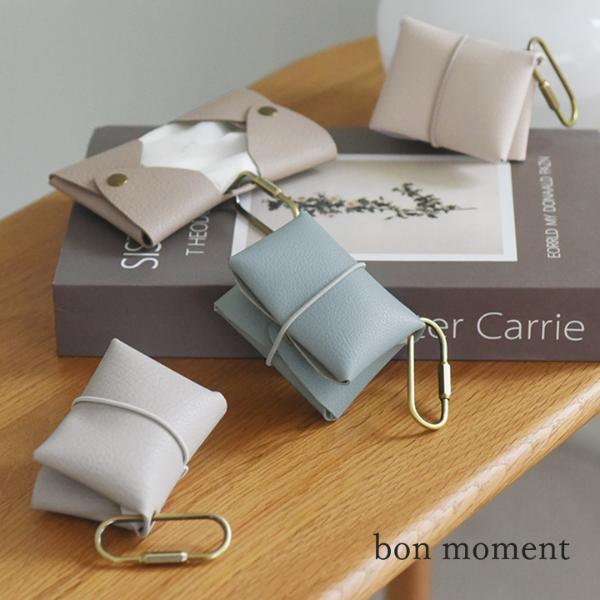 【旧モデル】bon moment コンパクトに持ち歩ける フェイクレザー ポケットティッシュケース／ボンモマン【2/19MD】（61％OFF）