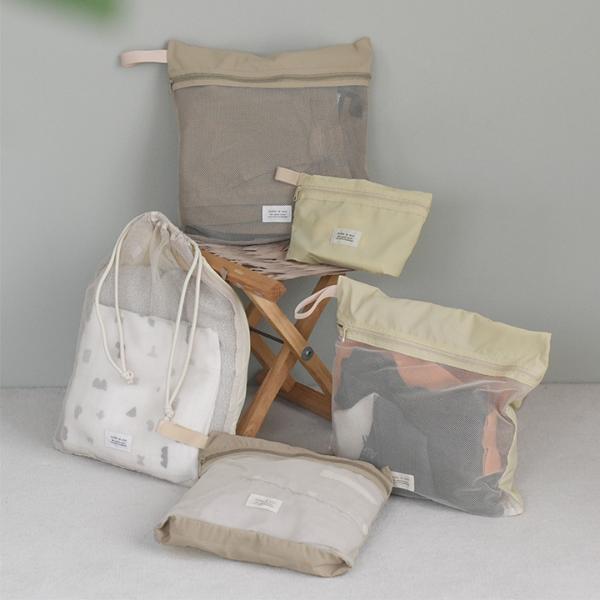 kukka ja puu 整理して仕分けられる トラベルポーチ5点セット／クッカヤプー