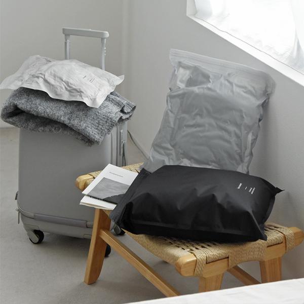 bon moment 圧縮しやすい 丈夫な衣類圧縮袋 2枚セット 排気弁付き トラベル／ボンモマン