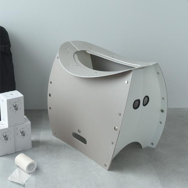 簡易トイレにもなる折りたたみイス PATATTO350プラス 防災用品