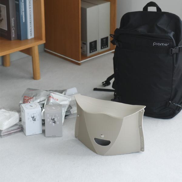 開いて押すだけの折りたたみイス PATATTO180 防災用品