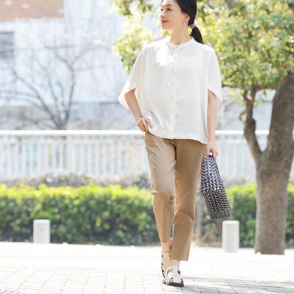 コットンタッチ　すっきり美シルエット　ストレッチパンツ／kauliina