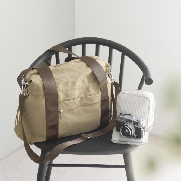 bon moment 縮小できる ボストンバッグ トラベルバッグ／ボンモマン