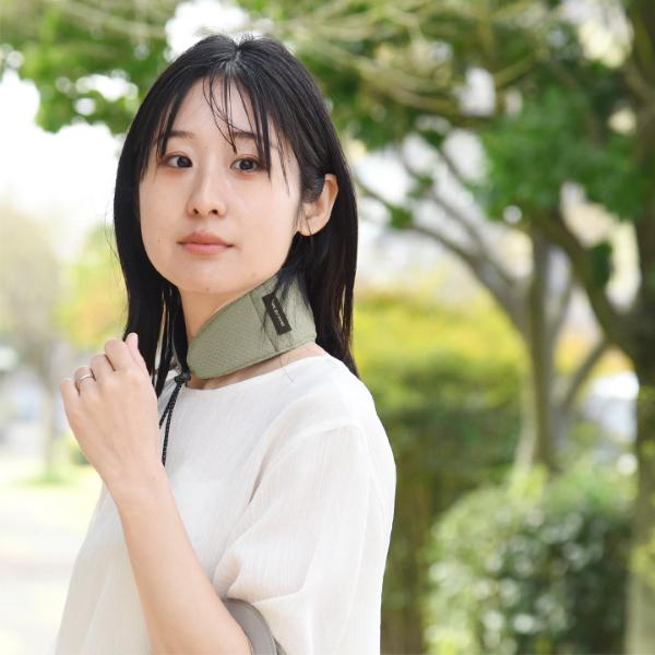 bon moment 濡らすだけでひんやり 保冷剤ポケット付きネッククーラー 日本製