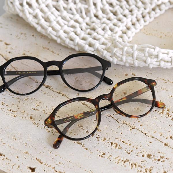 ATELIER BRUGGE ボストンサングラス 調光 UVカットカラーレンズ