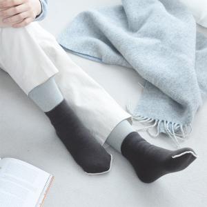 もちはだ×bon moment ルームソックス裏起毛 カバーソックス