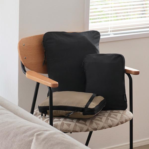 【2枚セット】bon moment かさばる衣類をコンパクトにできる 軽量圧縮トラベルポーチ 2サイズセット／ボンモマン【送料無料】