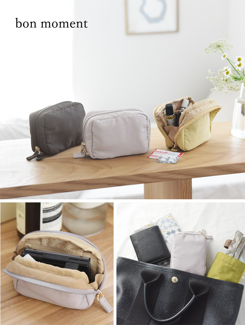 bon moment 整理ができるミニポーチ マルチポーチ/ボンモマン