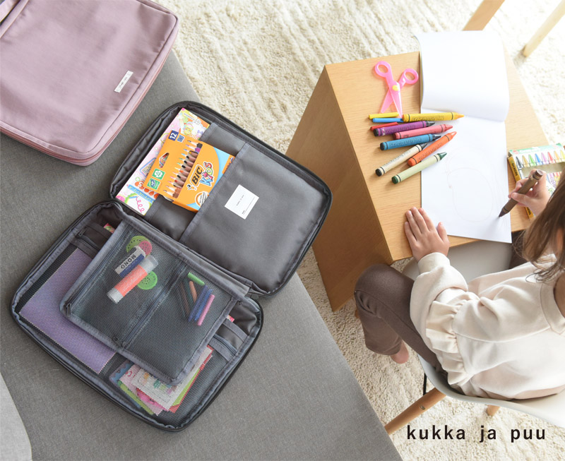 kukka ja puu 持ち歩ける お道具箱 お絵かきバッグ/クッカヤプー