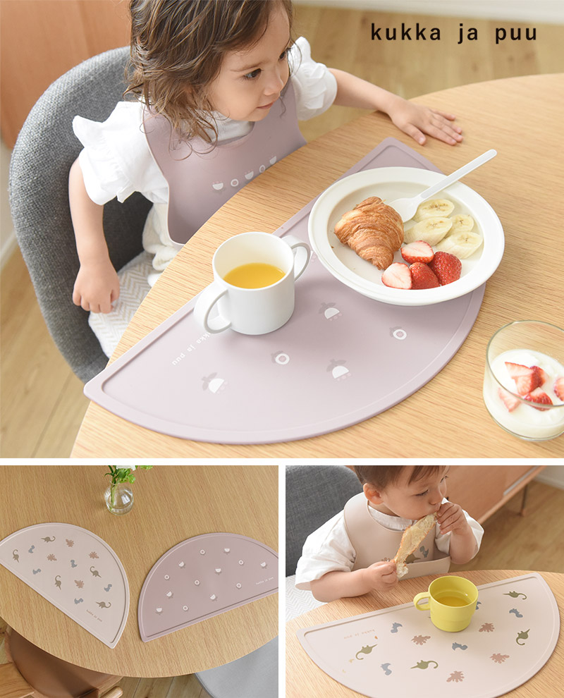 シリコンマット ランチョンマット 離乳食 食事 女の子 男の子/kukka ja puu クッカヤプー