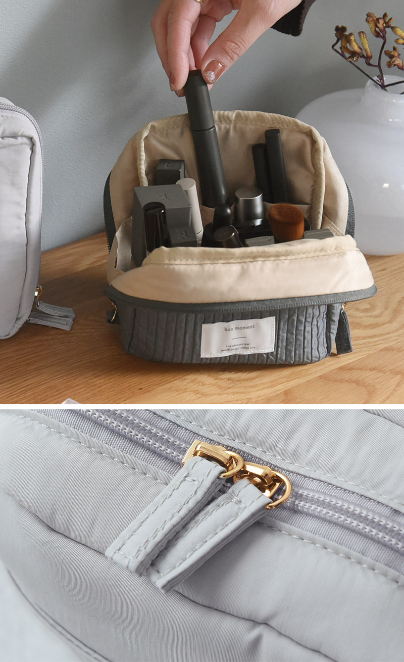 bon moment 整理ができる化粧ポーチ スクエア/ボンモマン