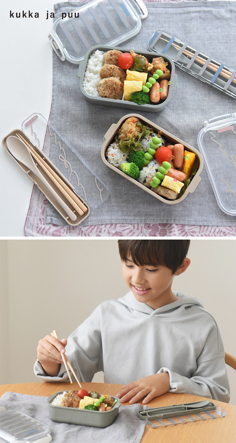 kukka ja puu 北欧カラーのカトラリーセット キッズ 箸スプーン／クッカヤプー