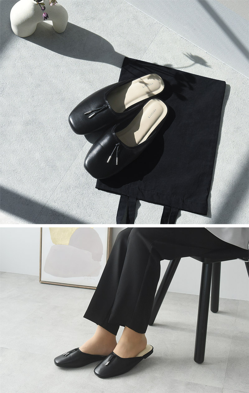 サッと履けるバレエ型 スクエアカット 携帯スリッパ 携帯シューズ 収納袋付/kauliina カウリーナ