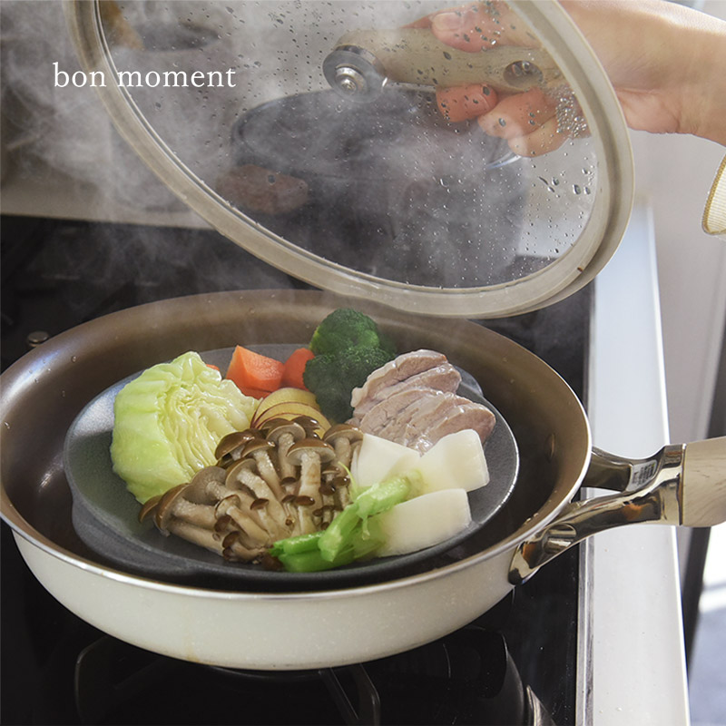 bon moment 毎日使いたくなる そのまま食卓へ 陶器の蒸し皿 美濃焼/ボンモマン