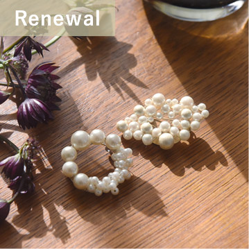 胸元が華やぐ パールブローチ サークル スクエア 卒園式 卒業式 入園式 入学式／kauliina カウリーナ