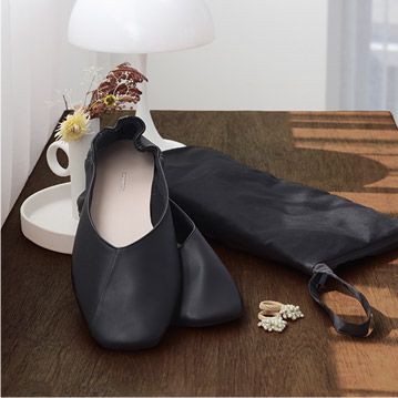 【旧年モデル】携帯スリッパ おしゃれ 携帯スリッパ 折らない 携帯シューズ／kauliina カウリーナ パンプスみたいな 携帯スリッパ Vカットデザイン スクエアトゥ レディース スリッパ 参観日 お受験 入学式 入園式 卒業式 卒園式【送料無料】