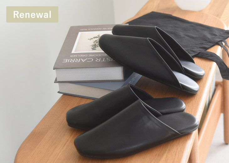 bon moment しっかりクッションの携帯スリッパ 携帯シューズ スクエアカット ユニセックス対応／ボンモマン【送料無料】