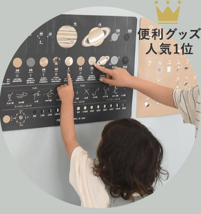 FORNE 知育ポスター B3 ひらがな カタカナ 数字 日本地図 世界地図 漢字／FORNE×kukka ja puu 限定柄 惑星／フォルネ