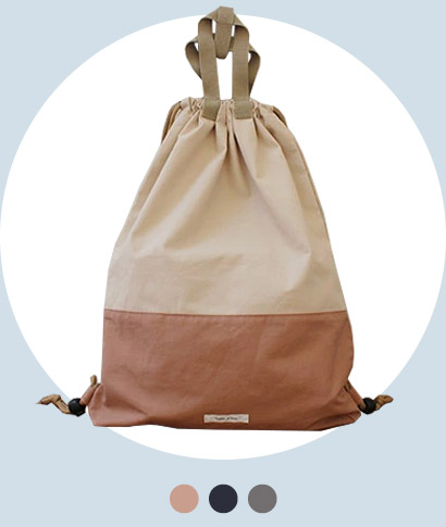 kukka ja puu ランドセルの上から背負える ナップサック 体操着入れ／クッカヤプー