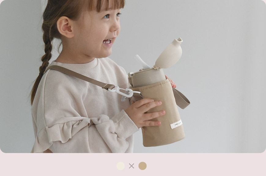 kukka ja puu 北欧カラーのシンプル水筒 キッズ 直飲み 600ml ステンレス製 キッズボトル 熱中症 水筒／クッカヤプー