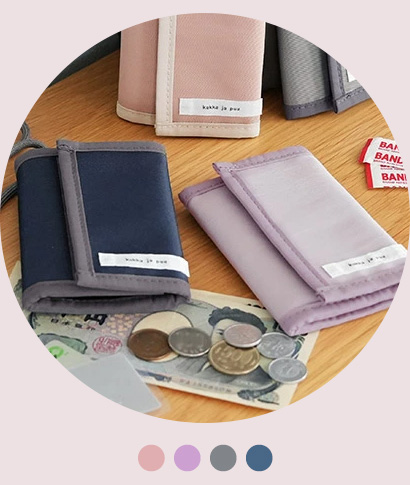 kukka ja puu コンパクトに持てる キッズウォレット 三つ折り財布 パスケース コインケース／クッカヤプー