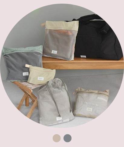 kukka ja puu 整理して仕分けられる トラベルポーチ5点セット／クッカヤプー