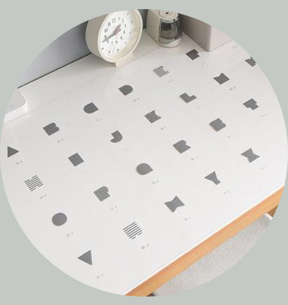 kukka ja puu デスクマット 80×50cm 学習机 小学生 透明／クッカヤプー【送料無料】