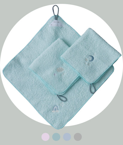 kukka ja puu ループタオル 3枚セット 30×30cm／クッカヤプー