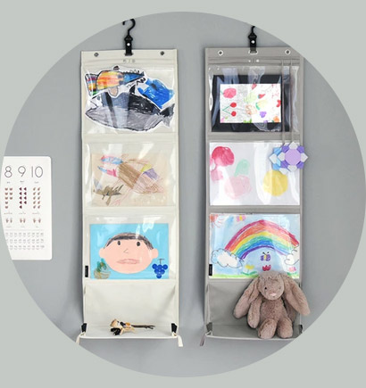 bon moment  飾って収納できる 作品収納ウォールポケット ファイル／ボンモマン