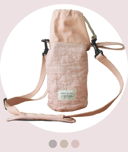 kukka ja puu キズを防ぐ イブル 水筒カバー キッズボトル 600ml専用 ヌビ 子供 水筒ケース カバー ショルダー／クッカヤプー