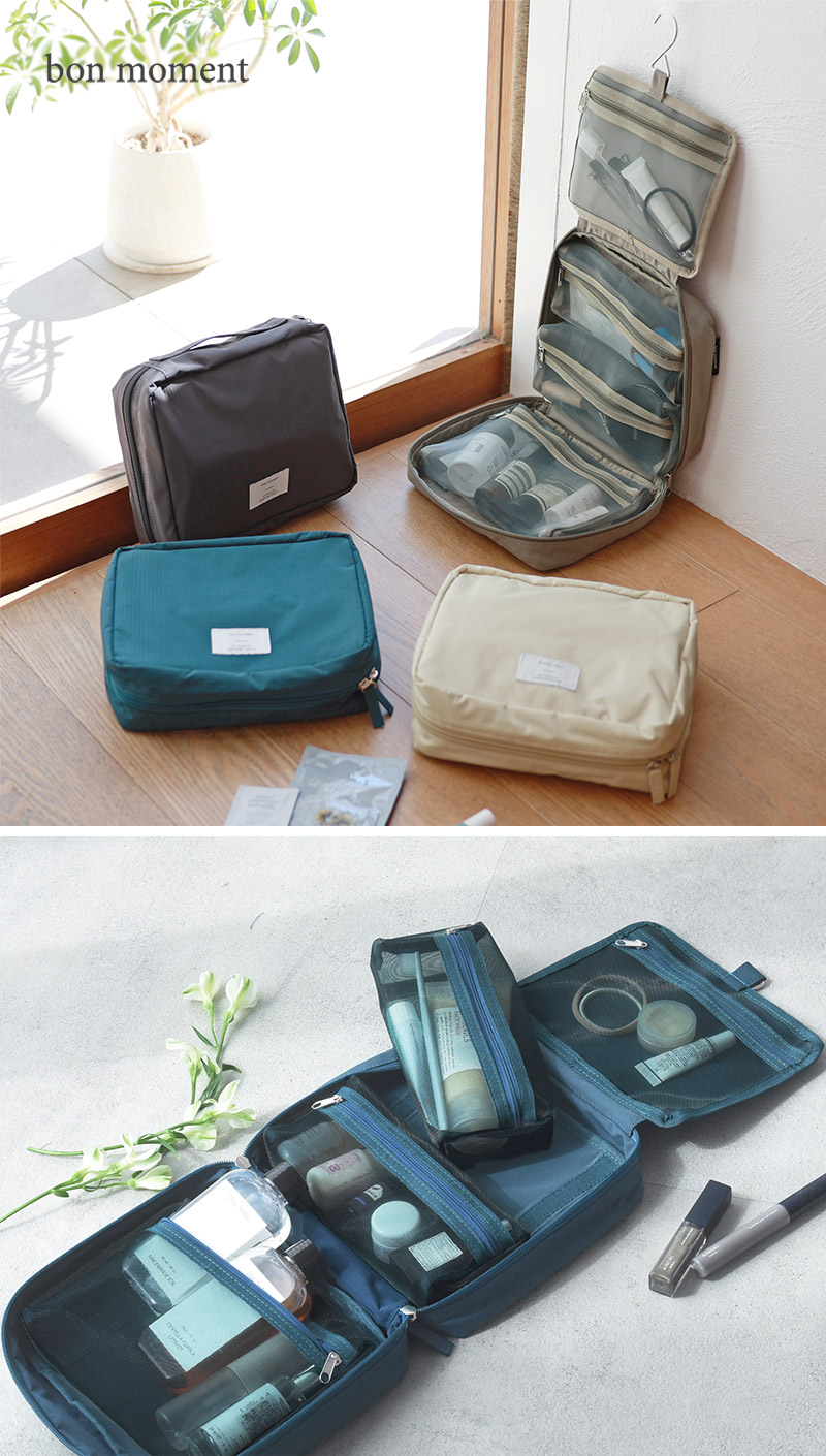 bon moment 取り外せる 吊り下げポーチ トラベルポーチ L/ボンモマン【送料無料】