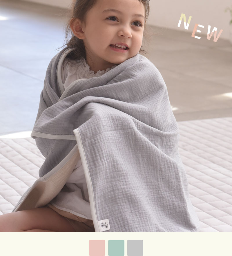 kukka ja puu  抱っこ紐にも使える 4重ガーゼ ブランケット 65×100cm／クッカヤプー