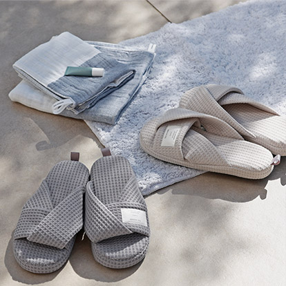 bon moment さらっと気持ちの良い 湯上りスリッパ