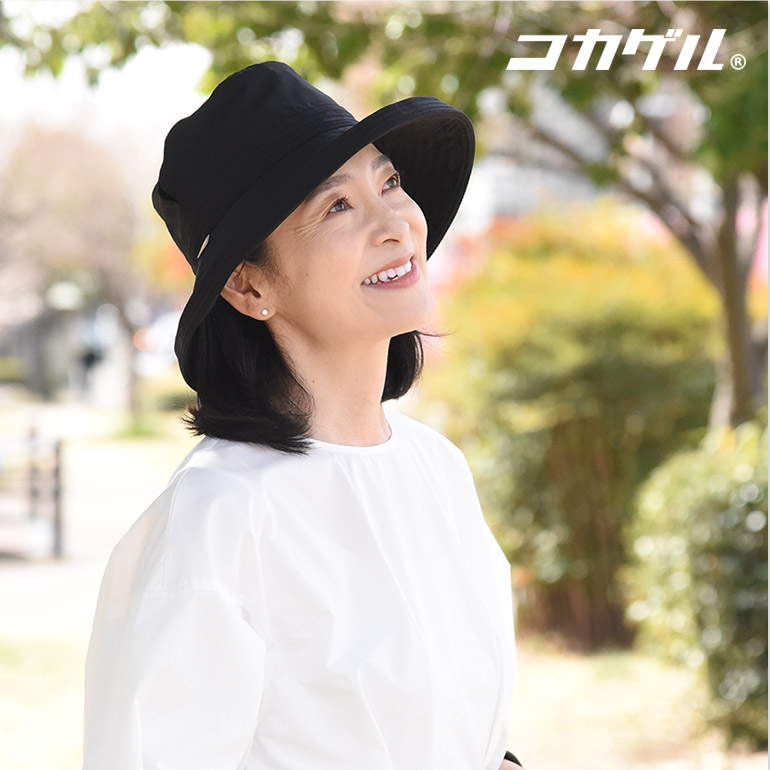 【アンジェ別注】まるで木陰の涼しさ コカゲル 体感-10℃ 涼感ハット UVカット 遮熱【2025帽子】