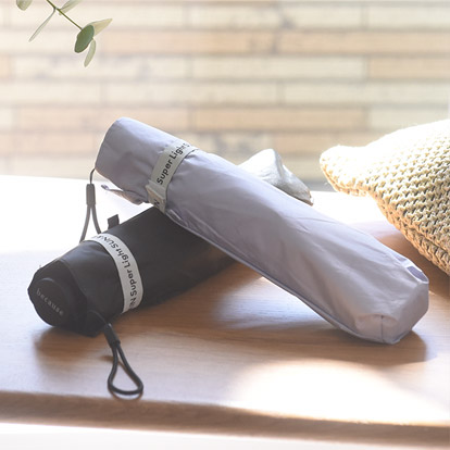 晴雨兼用 日傘 軽くてスリムなコンパクト傘 折り畳み傘 UVカットUPF50＋ 遮光 遮熱because ビコーズ