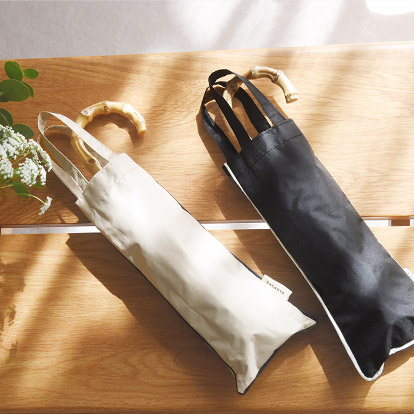 晴雨兼用 日傘 しっかり日差しをガードできる 折り畳み傘 グログラン パイピングデザイン 折り畳み傘 UVカットUPF50＋ 遮光 遮熱 耐風because ビコーズ