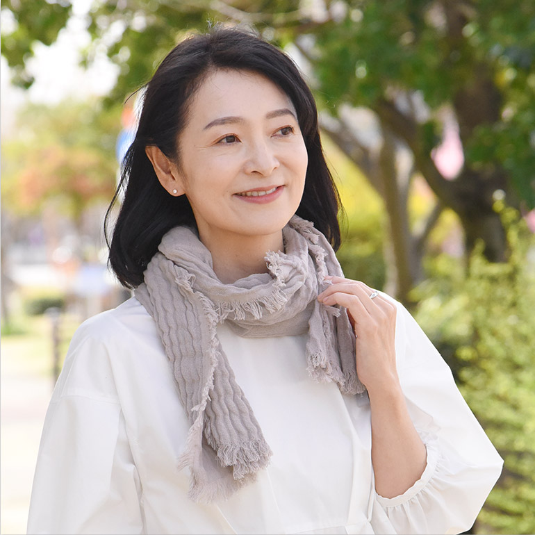 bon moment 保冷剤ポケット付き 汗拭き ダブルガーゼストールボンモマン