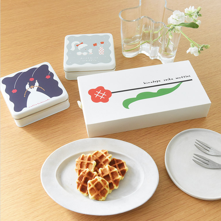 母の日ギフト ワッフルクッキー缶2種セット手土産 プチギフト 贈り物