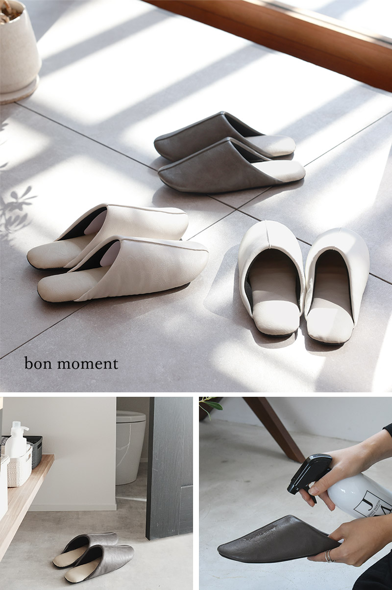 bon moment アルコール除菌が出来る PVCスリッパ/ボンモマン